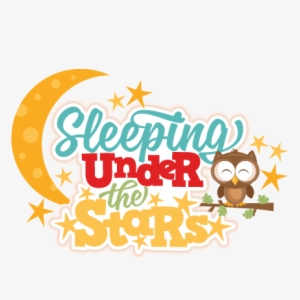 Sleeping Clipart Svg - Sleeping Under The Stars Clipart #4186473