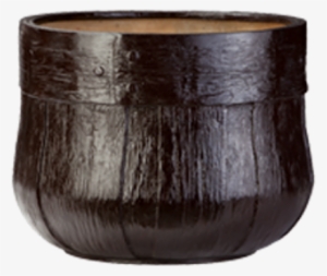Fiber Glass Planter Wooden Barrel Medium - Glass #4186827