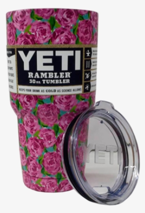 30oz Yeti Tumbler Flower Pink - Yeti Rambler 30 Oz, Stainless Steel, Powder-coated, #4186942