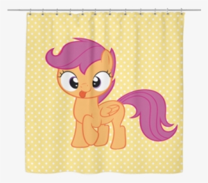 Spotted Shower Curtain - Scootaloo #4187167