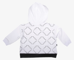 Stairs Square White Hoodie - Hoodie #4188166