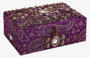Embroidered Jewelry Box - Jewelry Box Clipart Transparent Background #4189414