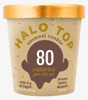 Ht18 Packshot Mock Oatmealcookie 011718cg - Halo Top Oatmeal Cookie #4189715