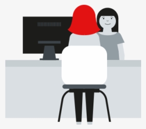 People Sitting At A Desk - Chair #4190134