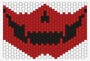 Red Skull Mask Kandi Pattern - Alton Towers #4190189