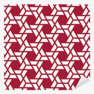 Abstract Geometric Red Hipster Fashion Pillow Hexagon - Parallel #4190305