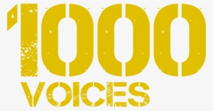 1000 Voices Banner No Background - 1000 Voices #4190560