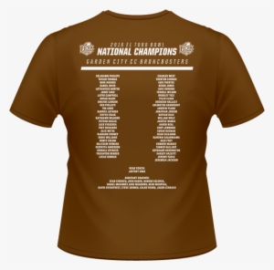 2016 Njcaa El Toro Bowl National Champions Brown T-shirt - Untrodden Corridors Of Hades #4190825