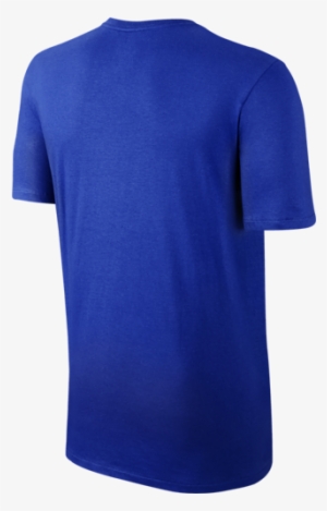 Nike V Neck T Shirt Embroidered Swoosh Royal Blue - Royal Blue V Neck Shirt Back #4191042