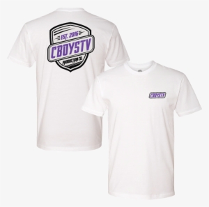 White Badge Tshirt Front Back #4191091