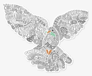 Adesivo Pomba Da Paz De Rafael Bastosna - Pombas Da Paz Voando Png #4191671