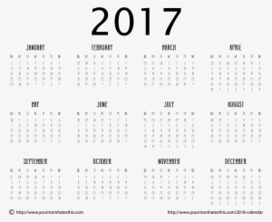 2017 Calendar Download - Number #4194242