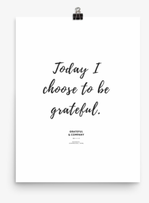 Choose Gratitude Poster - Poster #4194401