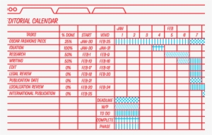Editorial Calendar - Content Calendar Design #4194977