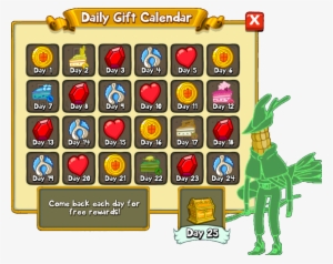 Daily Gift Calendar - Cartoon #4195062