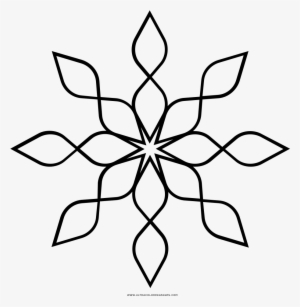 Floco De Neve Desenho Para Colorir - Floco De Neve Para Desenhar #4195192