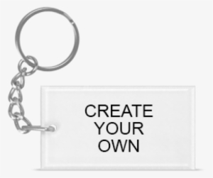 Acrylic Rectangular Key Ring - Keep Safe On The Internet #4195519