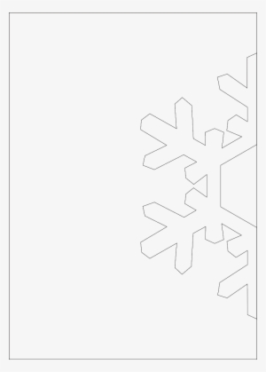 Molde Cartão Floco De Neve - Molde Cartão De Natal 3d #4196218