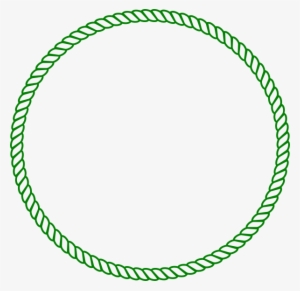 How To Set Use Rope-green Clipart - Frame Rope Circle Png #4196369