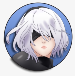 Home / Pin Back Buttons / Nier / 2b Pin Back Button - Anime Hair Pinned Back #4196416