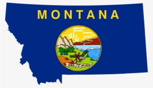 Flag-map Of Montana - Montana Flag Map #4197278