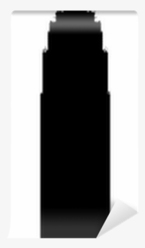 Empire State Building Black Vector Silhouette Illustration - Smartphone #4197956