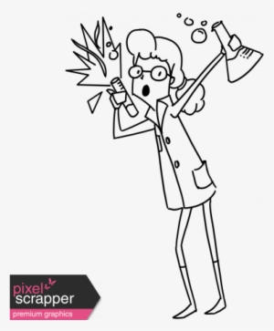 People Kit 002 Scientist Outline - Navyarrow #4197957