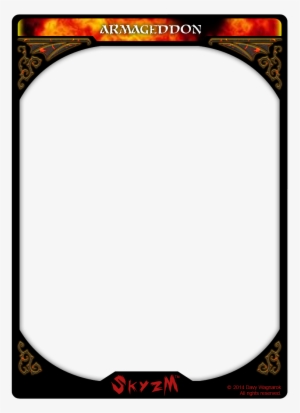 Trading Card Game Template - Moldura Para Card Rpg #4198414