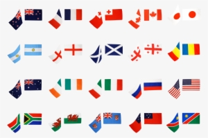 Rugby World Cup 2011, 20 Country Flag Pack - Rugby Football #4198939