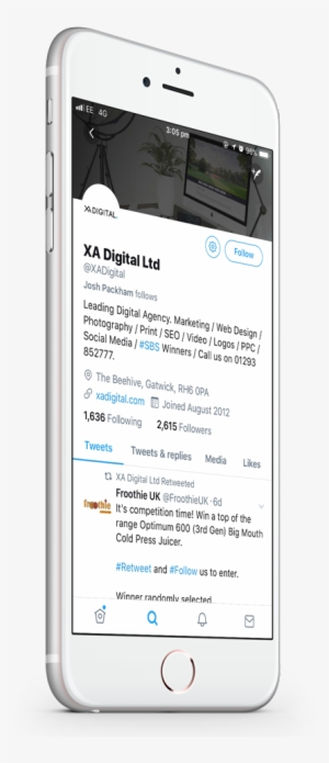 002 Iphone 6s Rose Gold Trhee Quarters View - Xa Digital - Top Sussex Marketing Agency #4199097