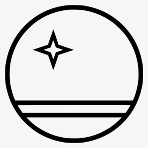 Country Flag Aruba - Outline Of Jupiter Png #4199098