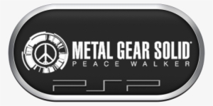 Psp Silver Ring Clear Game Logo Set - Metal Gear Solid 5 Peace Walker #4199213