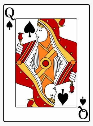 Queen Of Hearts Card Clipart #4199855
