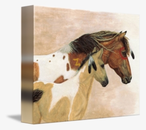 Buckskin Paints Majestic Horses By Amylyn Bihrle Png - 'buckskin Paints Majestic Horses' Graphic Art Print #420331