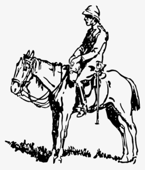 People, Man, Ride, Person, Cartoon, Horse, Horses - Man On Horse Drawing #420442