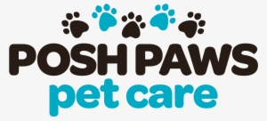 Hires Logo Posh Paws Pet Care Large - Graphic Design #420468