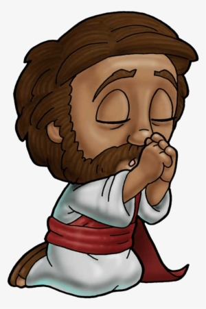 Png Free Library - Jesus Cartoon Picture Praying #420815