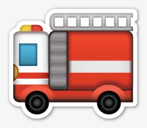 **this Sticker Is The Large 2 Inch Version That Sells - Fire Engine Emoji #421065