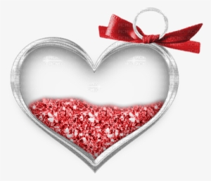 Kaz Creations Deco Glitter Heart With Ribbon Red Love - Jumma Mubarak Dua Me Yaad Rakhna Gif #421354