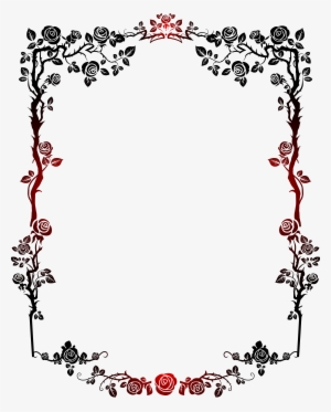 Rose Decorative Frame Png Clip Art Image #421678