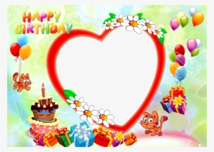 Download Png Images - Happy Birthday Frame Png Hd #421922