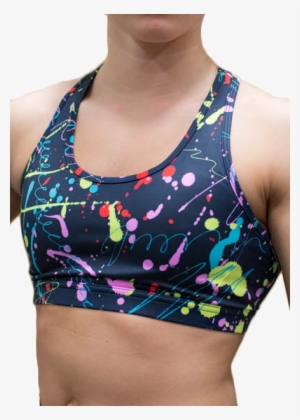 Paint Splatter Sports Bra - Sports #421944