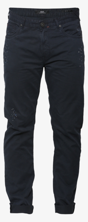 Abof Men Navy Blue Splatter Print Slim Fit Overdyed - Yeezy Season 3 Track Pants #421963