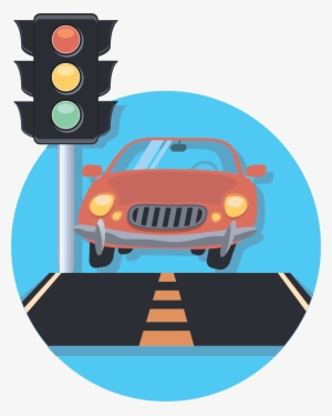 Traffic Light Png Clipart - Car At Traffic Light #422041