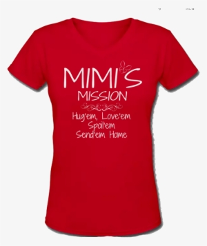 Mimi's Mission Red White Glitter V-neck - Happy First Father S Day #422300 Mimi's Mission Red White Glitter V-neck - Happy First Father S Day #422300