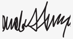 Trump Signs New Ninety Day Travel Ban - President Donald Trump Signature #422470