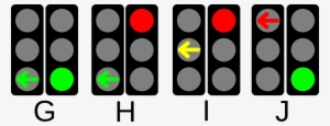 Open - Traffic Lights With Arrows #422939