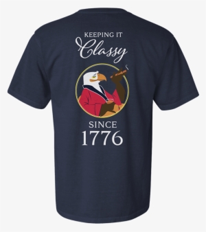 Keeping It Classy Since 1776 Comfort Colors Pocket - Shirt Its Just Rocket Science #423008