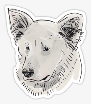 Black Contour On A Purple Grunge Background - Muzzle #424260