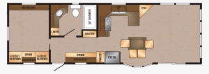 This Model Showcases The Cabin Package - Floor Plan #424990